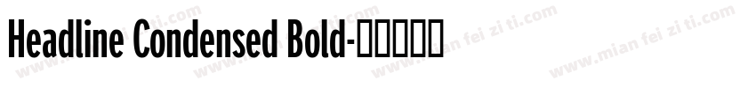 Headline Condensed Bold字体转换